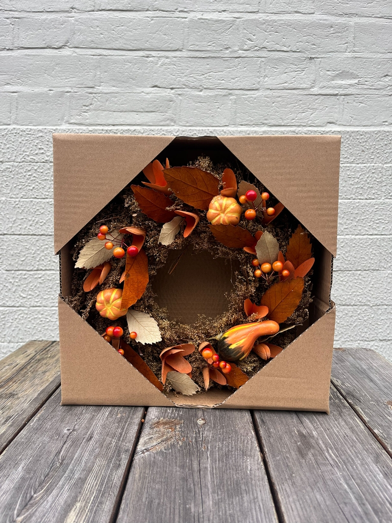 Amber Harvest Autumn Wreath 30cm
