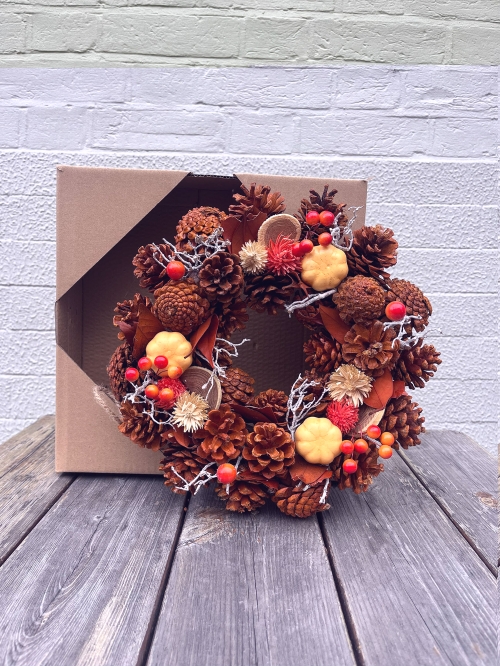 Woodland Ember Autumn Wreath 30cm