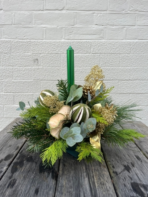 Tall Candle Table Arrangement