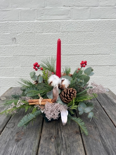Tall Candle Table Arrangement