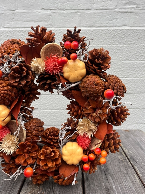 Woodland Ember Autumn Wreath 30cm
